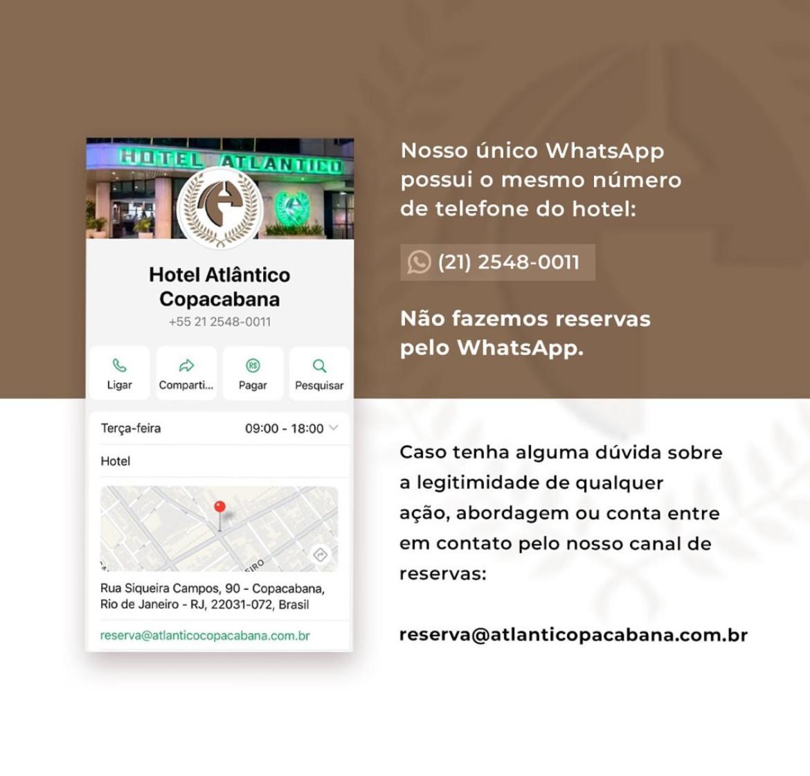 Hotel Atlantico Copacabana Rio de Janeiro Ngoại thất bức ảnh